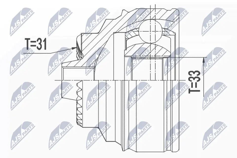 Przegub homokinetyczny przedni zewnętrzny Mini Cooper hatchback (F55) (2014 - 2026) cena, od 62,45 USD