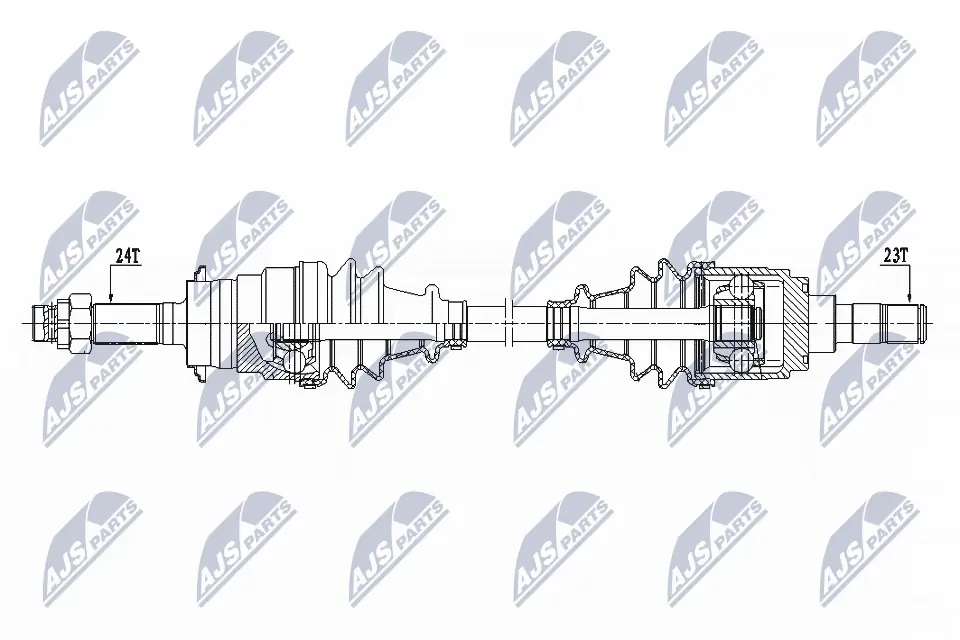 Półoś napędowa przednia prawa do Daihatsu Terios I J100, J102, J122