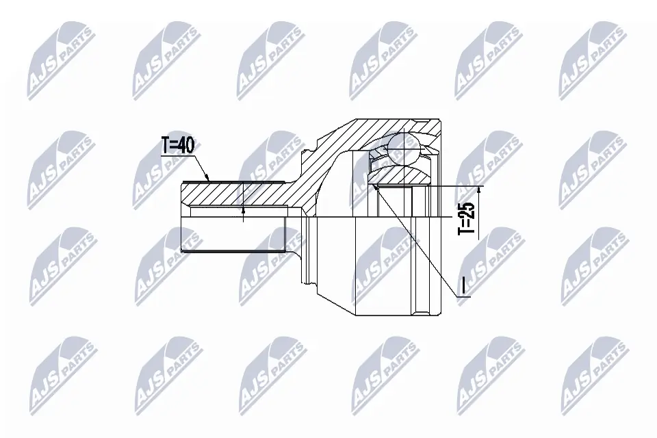 Przegub homokinetyczny wewnętrzny przedni prawy Volvo S60 II sedana (134) (2010 - 2018) cena, od 48,32 USD