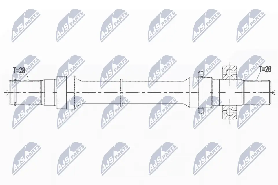 Półoś napędowa przednia prawa Mazda 626 IV