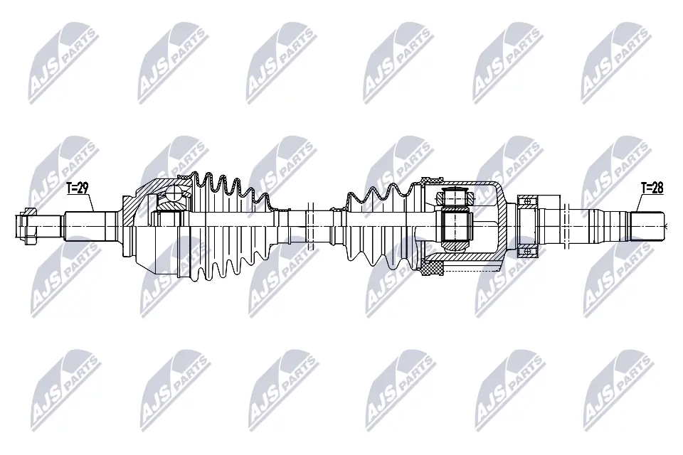 391009653R Renault (RVI) Półoś napędowa przednia prawa