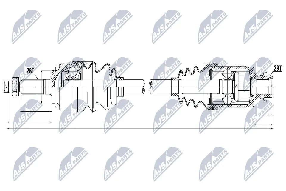 Półoś napędowa przednia prawa Honda CR-V II SUV (RD) (2002 - 2006) cena, od 105,53 USD