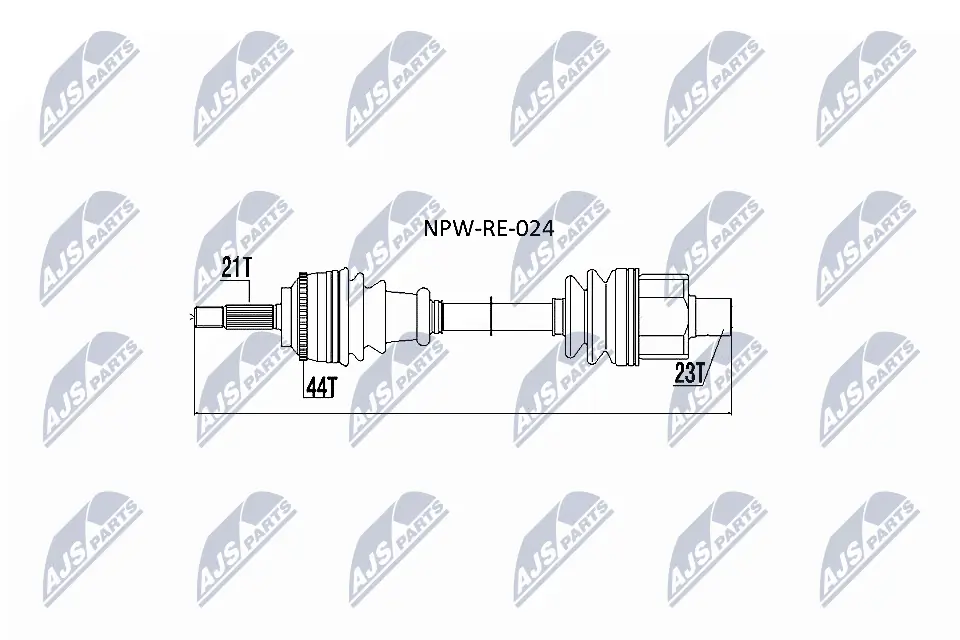NPWRE024 NTY Półoś napędowa przednia prawa