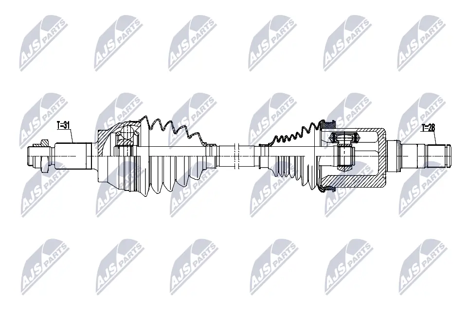 Półoś napędowa przednia lewa Land Rover Range Rover L560