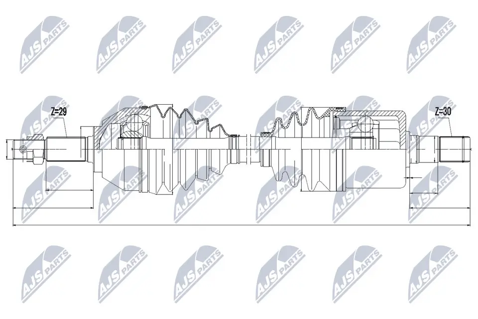 Do koszyka Półoś napędowa przednia lewa Nissan X-Trail  T31