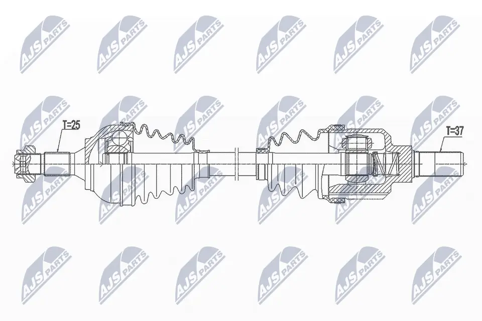 Półoś napędowa przednia lewa Peugeot/Citroen 9808800680
