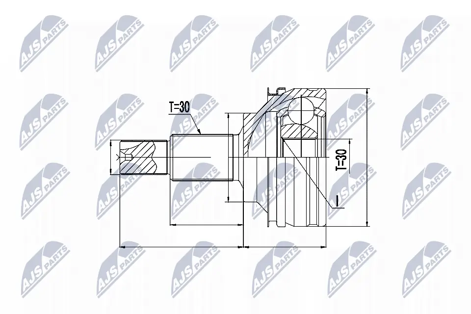 Przegub homokinetyczny przedni zewnętrzny Lexus GS S19