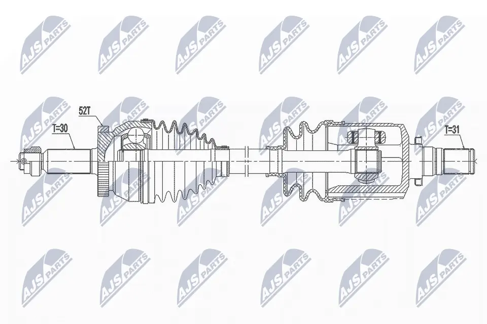 Półoś napędowa przednia lewa Hyundai Veracruz SUV (2006 - 2014) cena, od 162,51 USD