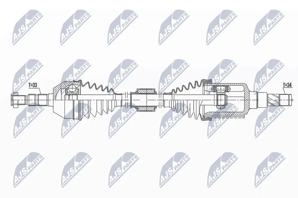 Półoś napędowa przednia prawa General Motors 39069606 cena, od 88,53 USD