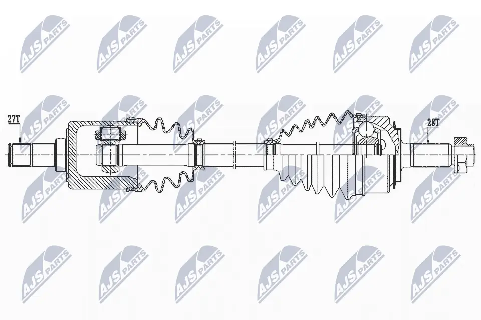 Półoś napędowa przednia lewa Honda FR-V hatchback (BE) (2005 - 2026) cena, od 121,46 USD