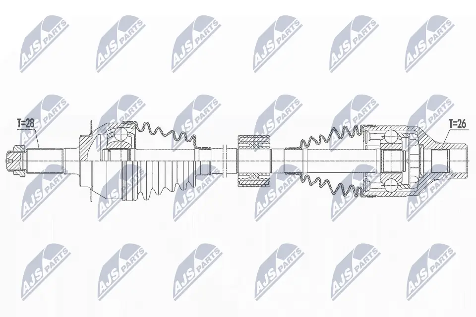 Półoś napędowa przednia prawa Suzuki SX4 hatchback (GY) (2006 - 2026) cena, od 96,17 USD