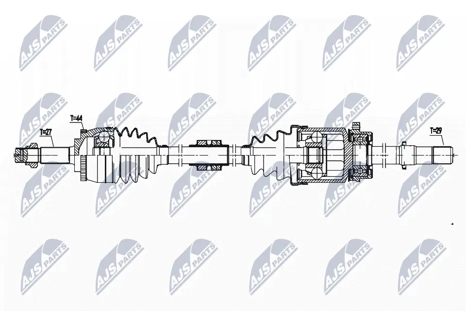 Półoś napędowa przednia prawa Nissan Primera sedana (P12) (2002 - 2008) cena, od 64,67 USD