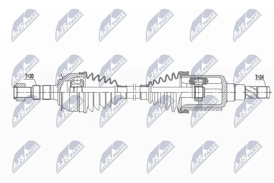 Półoś napędowa przednia lewa do Chevrolet Orlando  J309