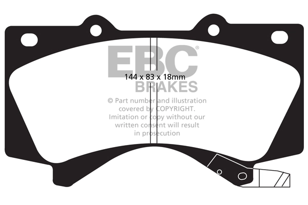 DP51815NDX EBC Brakes Klocki hamulcowe przednie tarczowe