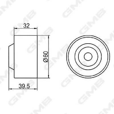  Rolka prowadząca kierunkowa paska rozrządu Mitsubishi Outlander 1