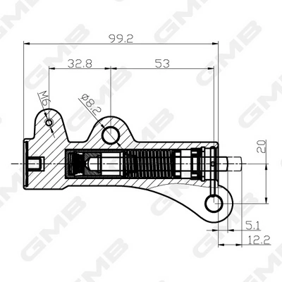 Napinacz paska rozrządu Mitsubishi Pajero IV LONG SUV (V90) (2006 - 2013) cena, od 64,17 USD