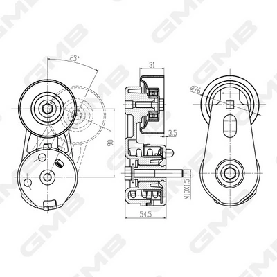 Napinacz paska napędowego Land Rover Range Rover III SUV (L322) (2002 - 2009) cena, od 78,53 USD