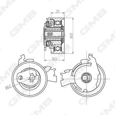 Rolka napinacza paska rozrządu Opel Omega A sedana (16, 17, 19) (1986 - 1994) cena, od 29,72 USD
