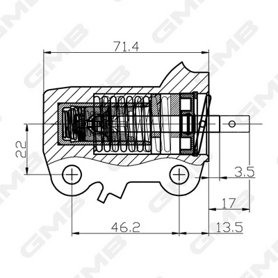 Napinacz paska rozrządu do Mitsubishi Outlander II CW