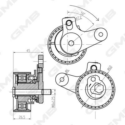 Rolka napinacza paska rozrządu Opel Antara A SUV (L07) (2006 - 2017) cena, od 43,92 USD