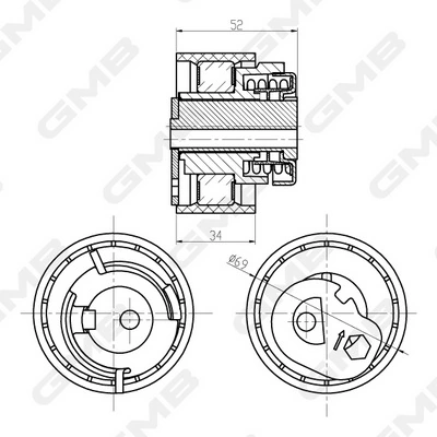 Rolka napinacza paska rozrządu Land Rover Discovery III SUV (LR3) (2004 - 2009) cena, od 57,28 USD
