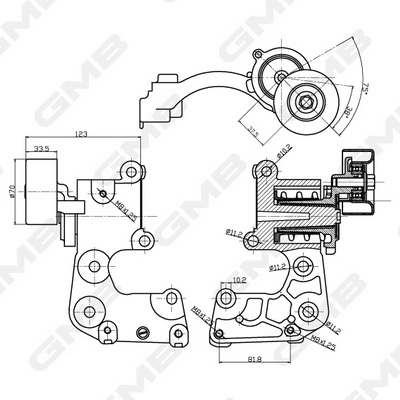 Napinacz paska napędowego Lexus RX 330/350 SUV (U3) (2003 - 2008) cena, od 86,17 USD