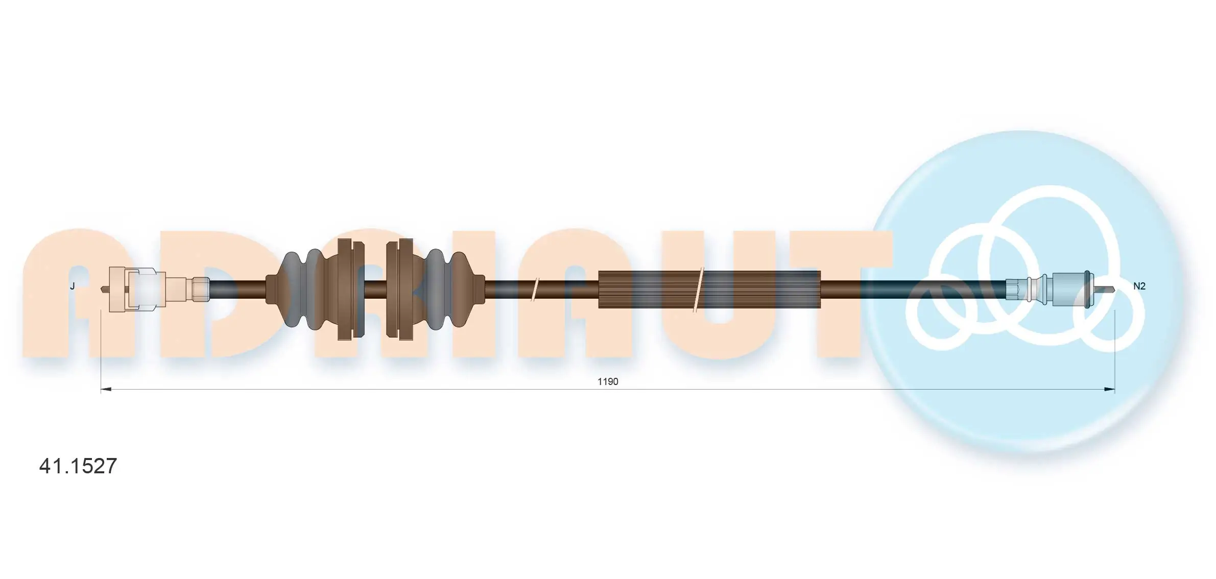 Linka prędkościomierza Renault 19 2 B53, C53