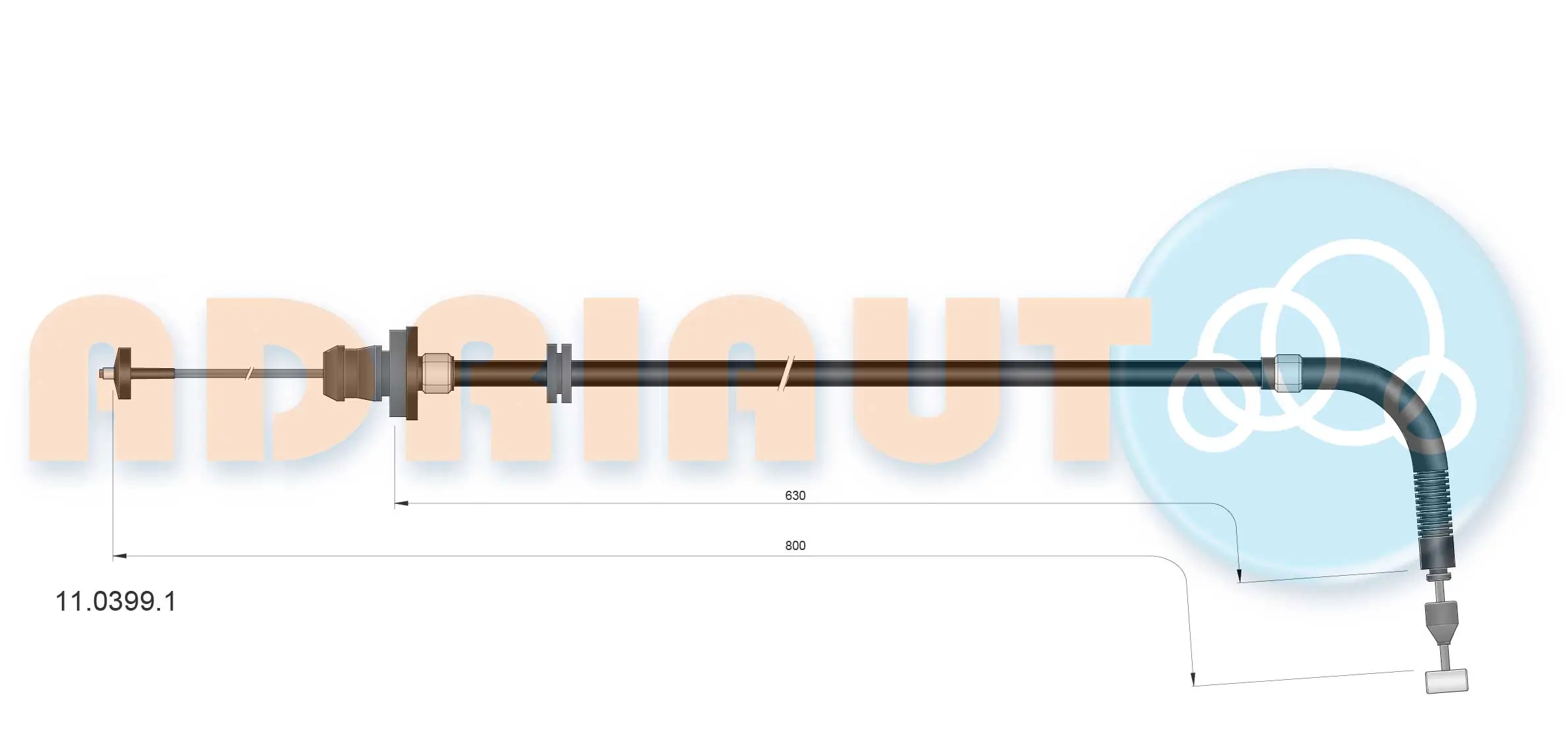 Linka gazu Fiat Punto 2 188