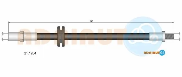  Przewód hamulcowy przedni ВАЗ 2115 