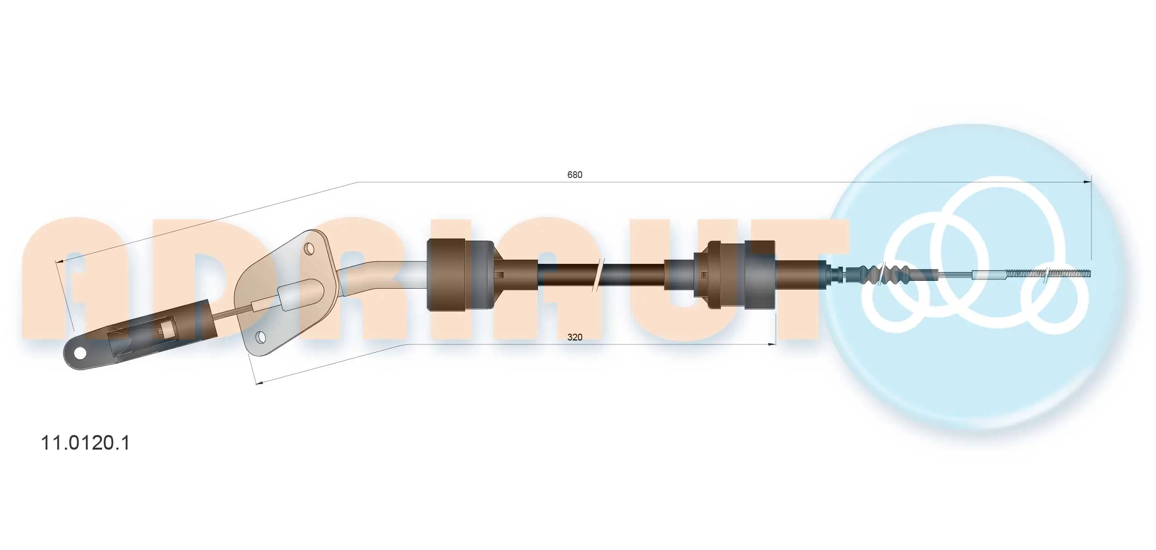 Linka sprzęgła do Fiat Fiorino 146 Uno