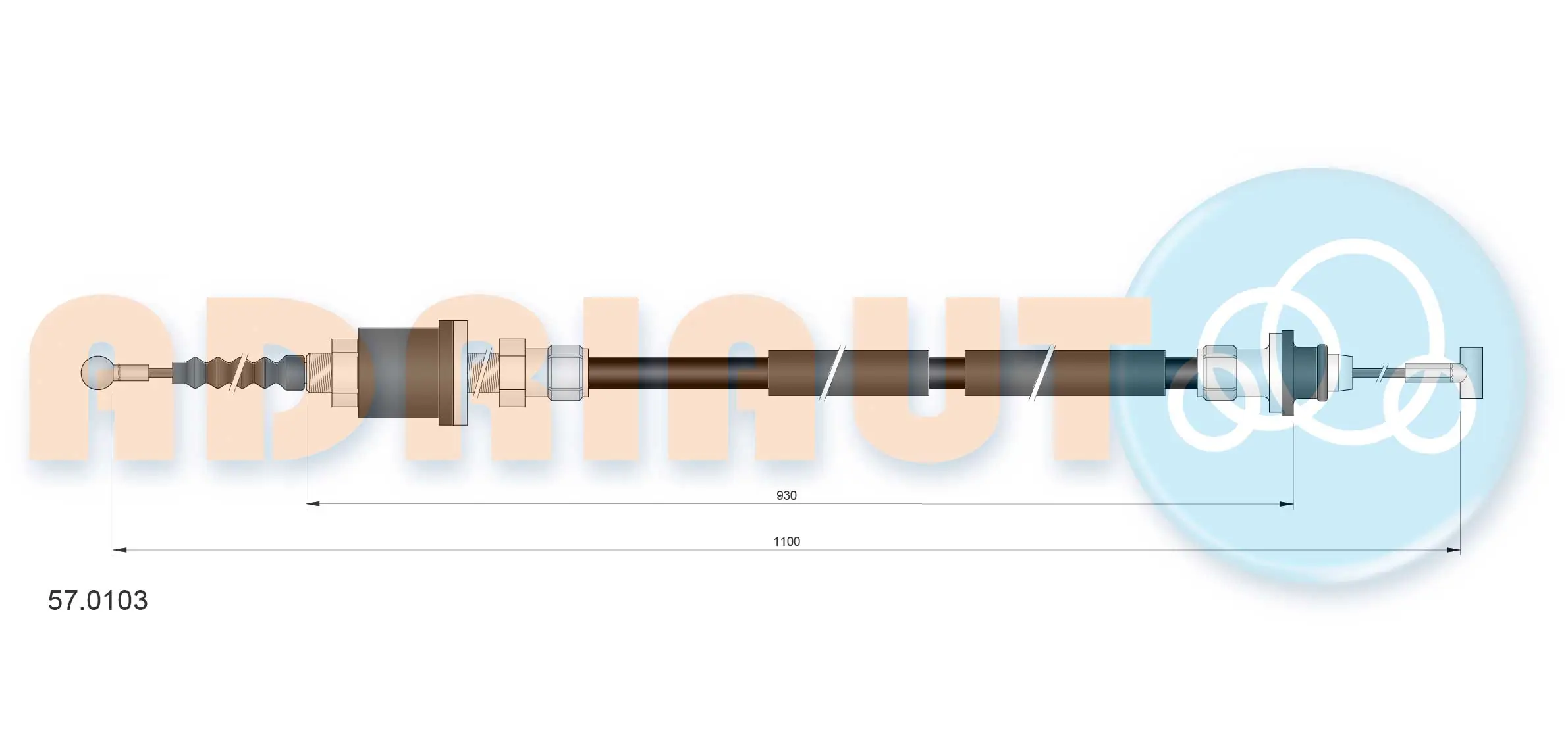 Linka sprzęgła Volvo 240 P242, P244