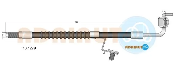 Przewód hamulcowy przedni Ford Escort 5 GAL