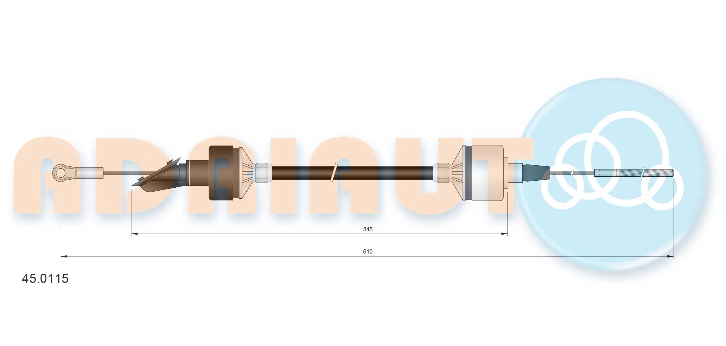 Linka sprzęgła Seat Ibiza 1 021A