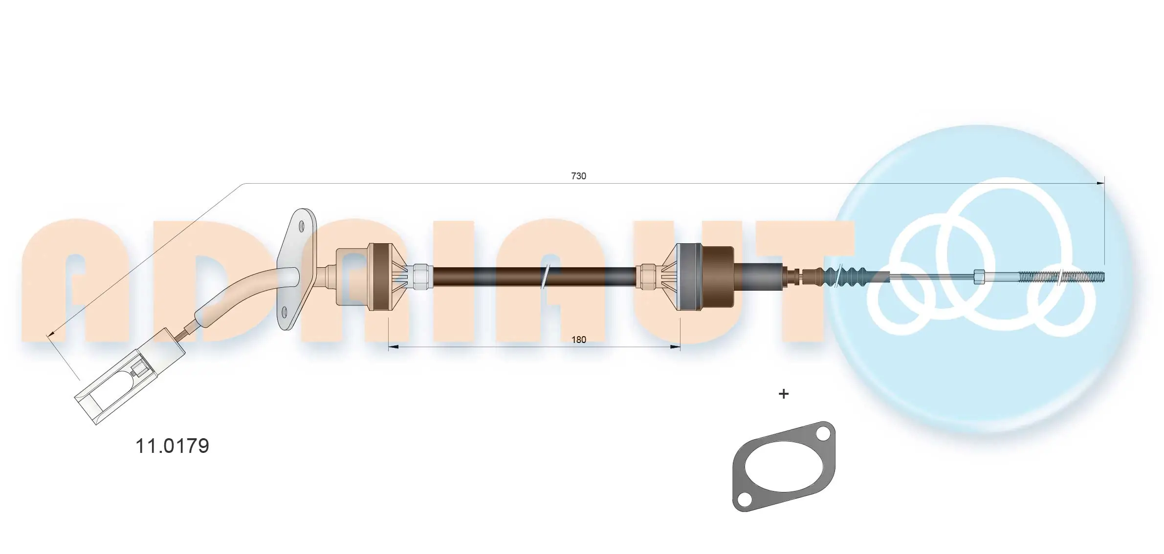 Linka sprzęgła Fiat Doblo 1 223