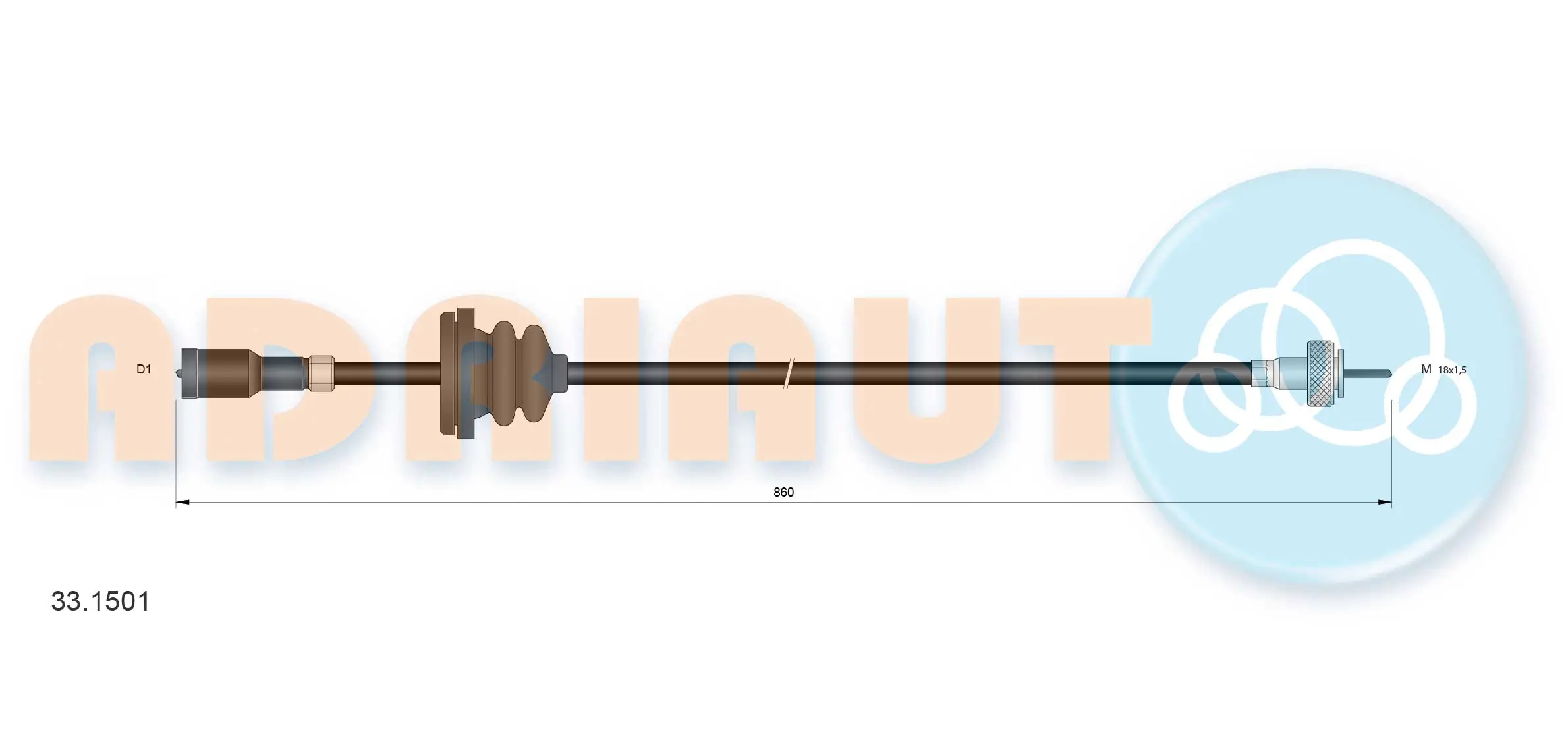 Linka prędkościomierza Opel Vectra 86, 87