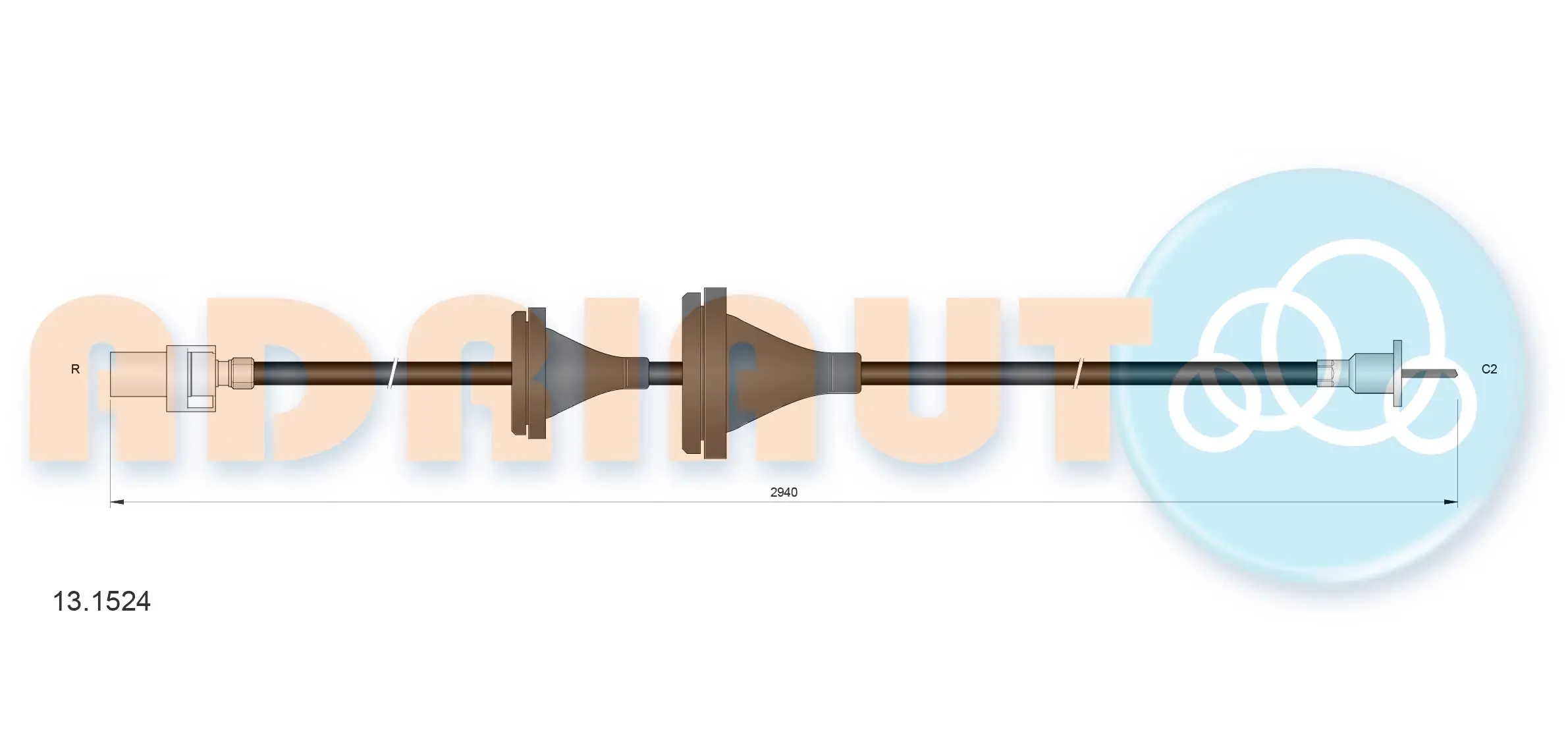 Linka prędkościomierza Ford Sierra 2 GBG, GB4