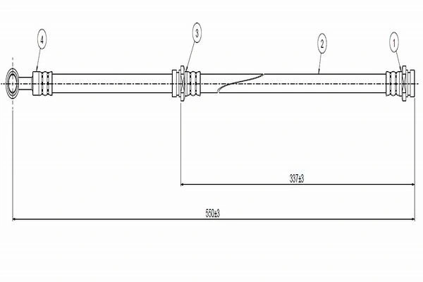 Przewód hamulcowy przedni Nissan Sunny 1 B11