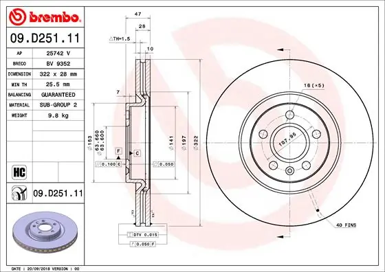 09D25111 Brembo