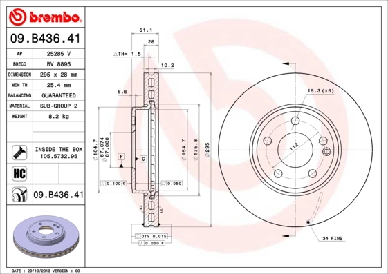 09B43641 Brembo