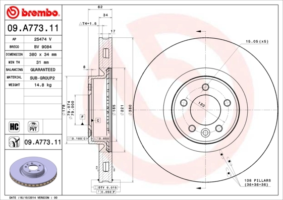 09A77311 Brembo