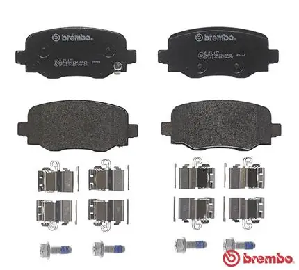 P23177 Brembo Okładziny (klocki) do hamulców tarczowych tylne