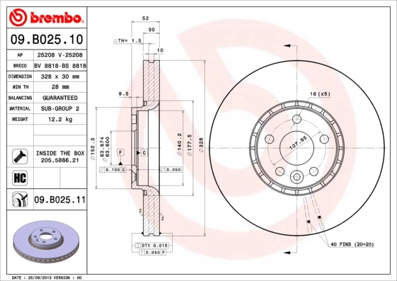 09B02511 Brembo