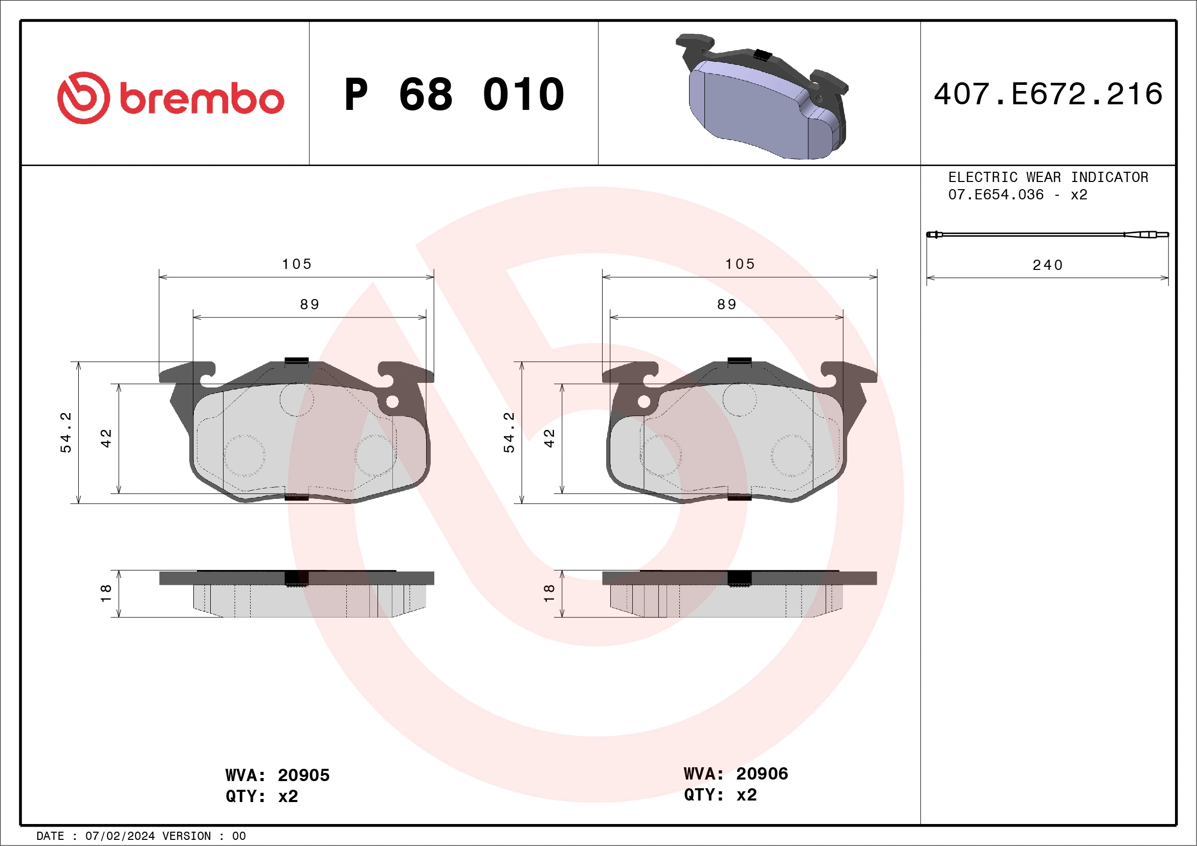 P68010 Brembo