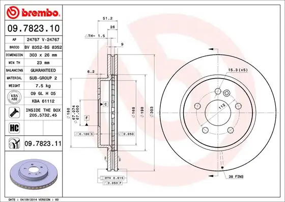 09782311 Brembo