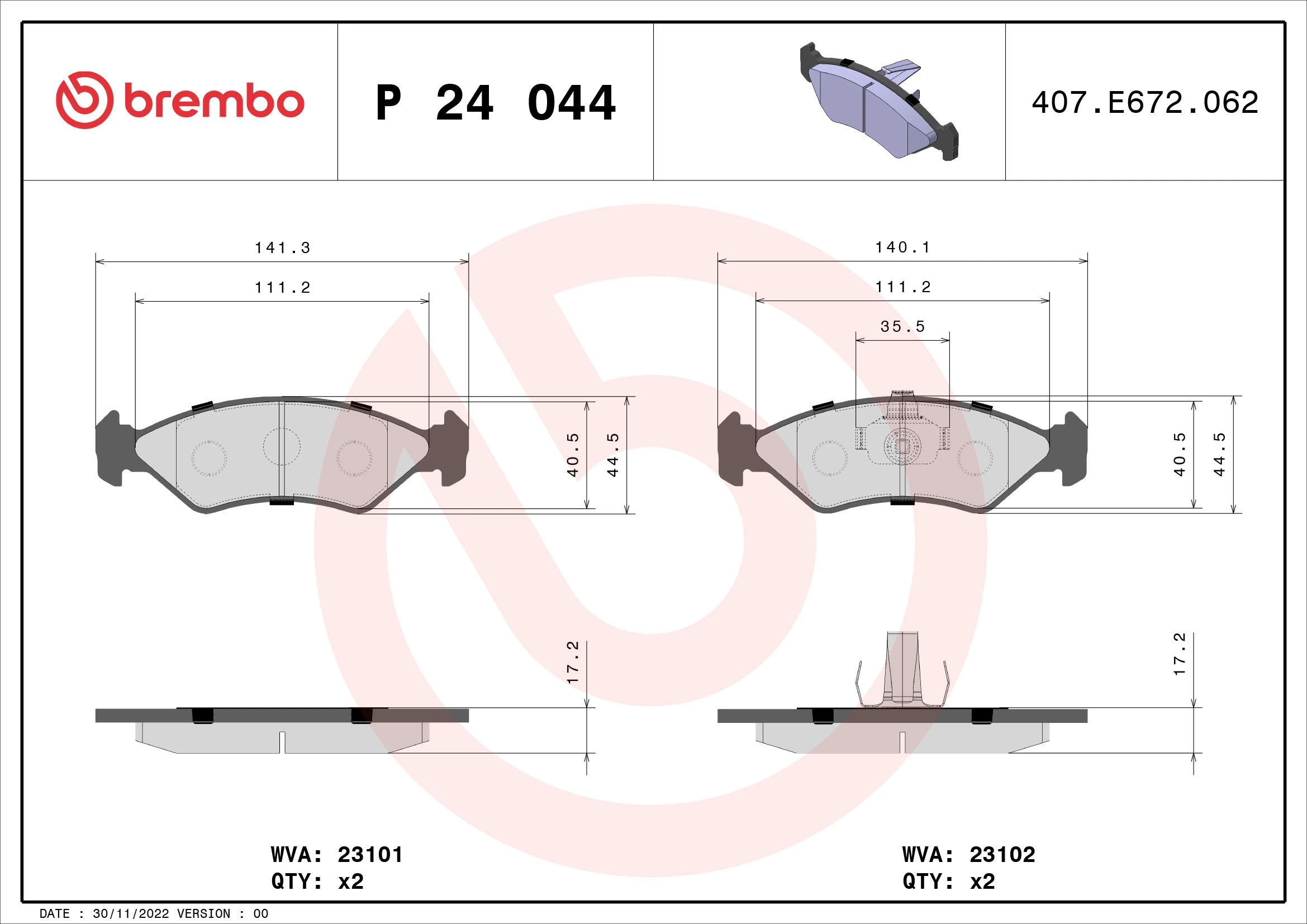 P24044 Brembo