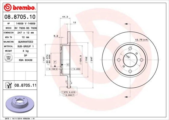 08870511 Brembo