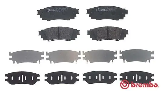 P83160 Brembo Okładziny (klocki) do hamulców tarczowych tylne