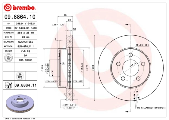 09886411 Brembo