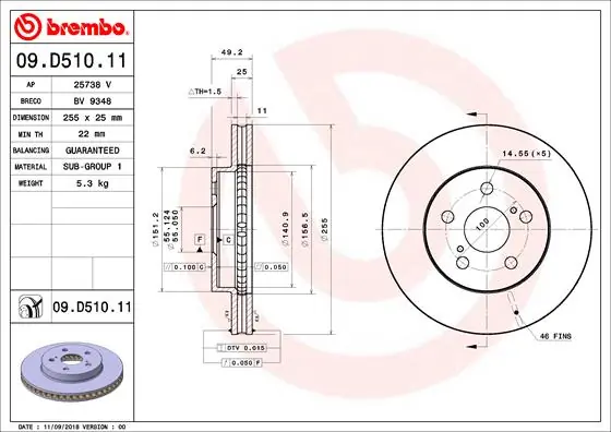 09D51011 Brembo