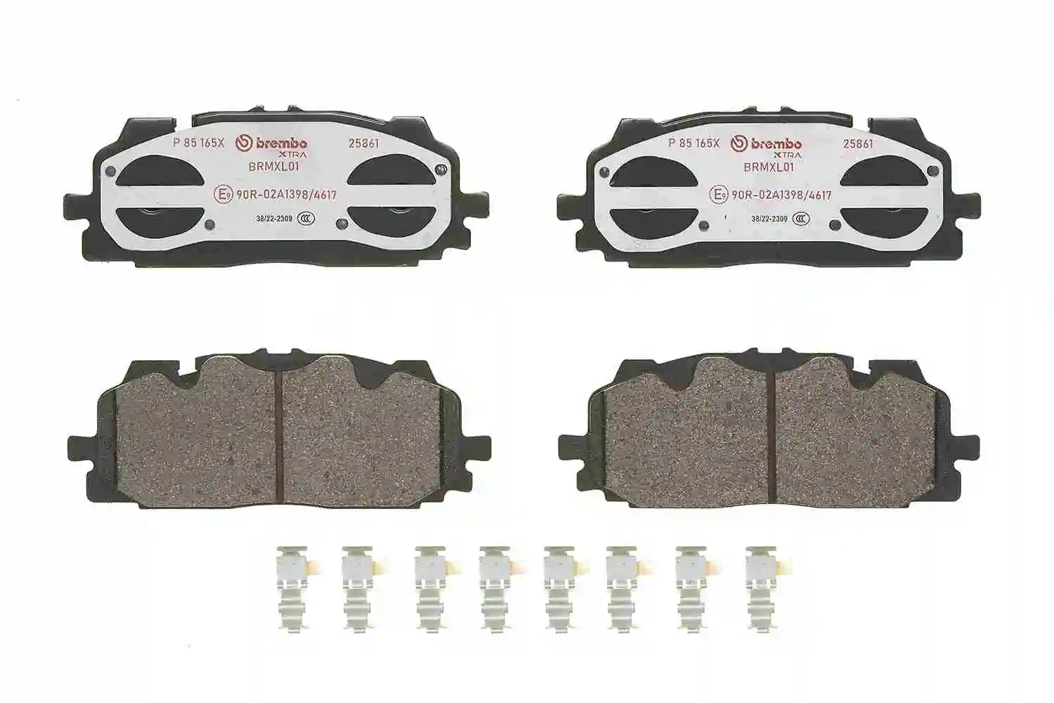 P85165X Brembo Klocki hamulcowe przednie tarczowe